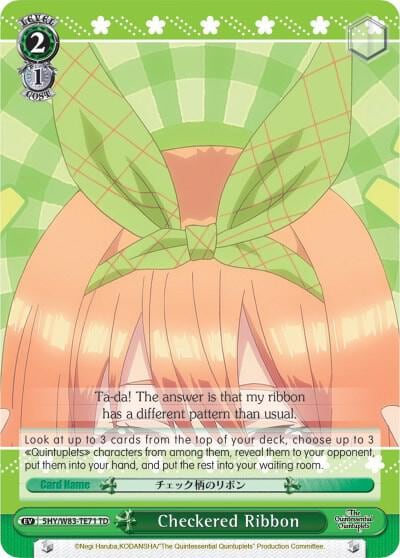 Checkered Ribbon, The Quintessential Quintuplets 5HY/W83-TE71 TD