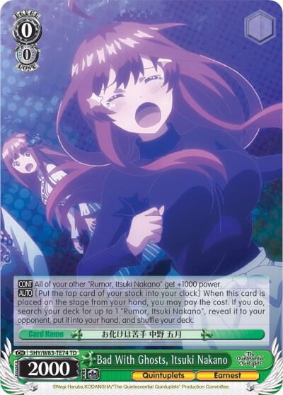 Bad With Ghosts, Itsuki Nakano, The Quintessential Quintuplets 5HY/W83-TE74 TD