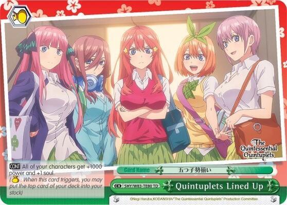 Quintuplets Lined Up (Green) - 5HY/W83-TE80, The Quintessential Quintuplets 5HY/W83-TE80 TD
