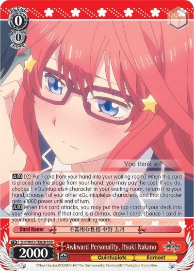 Awkward Personality, Itsuki Nakano (RRR), The Quintessential Quintuplets 5HY/W83-TE82R RRR