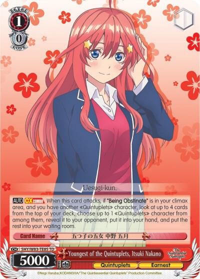 Youngest of the Quintuplets, Itsuki Nakano, The Quintessential Quintuplets 5HY/W83-TE85 TD