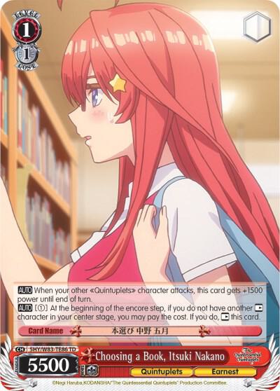 Choosing a Book, Itsuki Nakano, The Quintessential Quintuplets 5HY/W83-TE86 TD