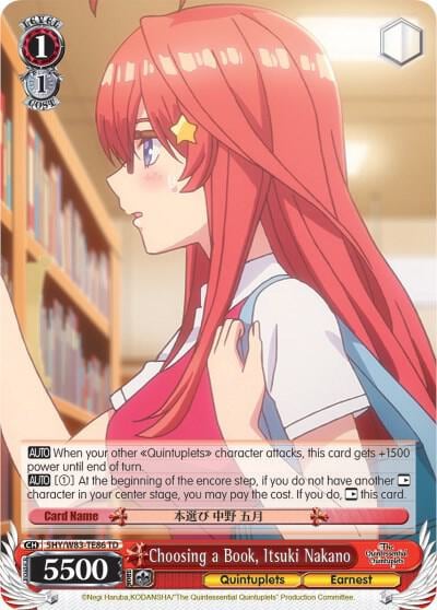 Choosing a Book, Itsuki Nakano, The Quintessential Quintuplets 5HY/W83-TE86 TD