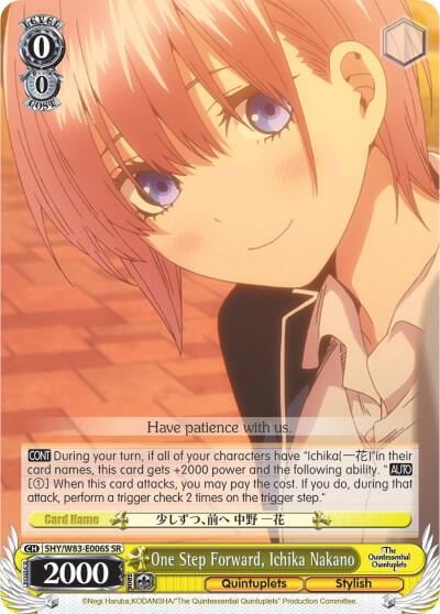 One Step Forward, Ichika Nakano (SR), The Quintessential Quintuplets 5HY/W83-E006S SR