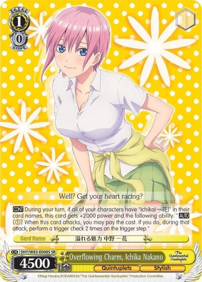 Overflowing Charm, Ichika Nakano (SR), The Quintessential Quintuplets 5HY/W83-E008S SR