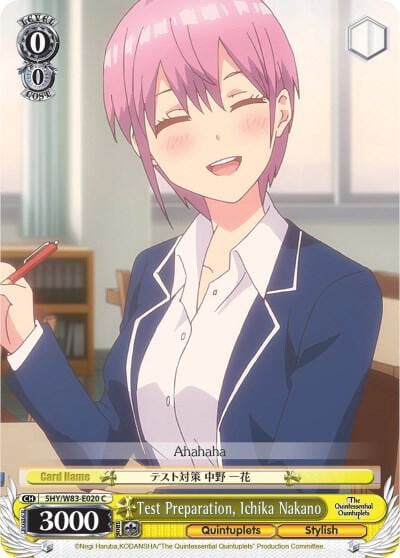 Test Preparation, Ichika Nakano, The Quintessential Quintuplets 5HY/W83-E020 C