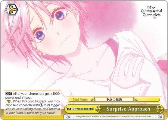 Surprise Approach (RRR), The Quintessential Quintuplets 5HY/W83-E025R RRR