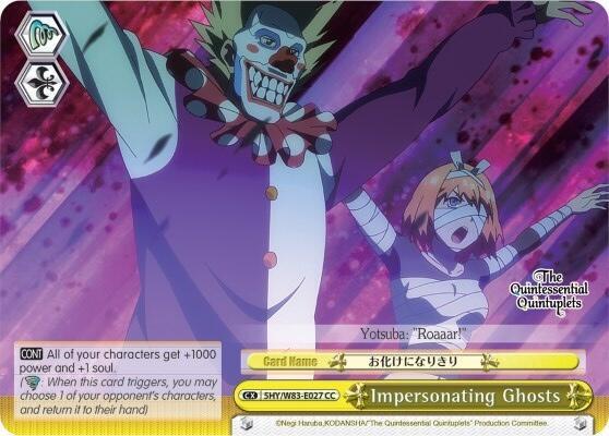 Impersonating Ghosts, The Quintessential Quintuplets 5HY/W83-E027 CC