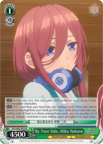 By Your Side, Miku Nakano, The Quintessential Quintuplets 5HY/W83-E034 R