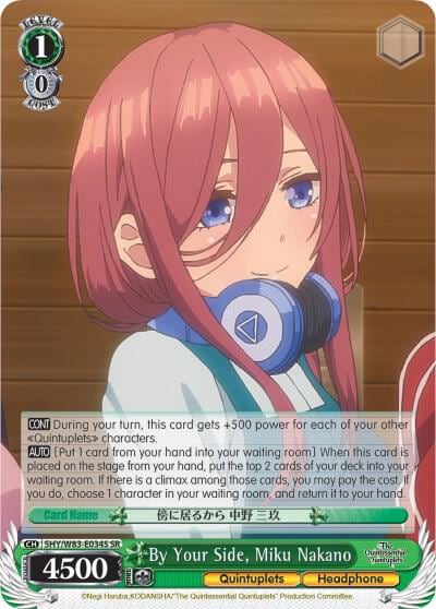 By Your Side, Miku Nakano (SR), The Quintessential Quintuplets 5HY/W83-E034S SR