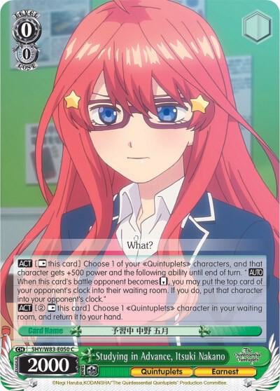 Studying in Advance, Itsuki Nakano, The Quintessential Quintuplets 5HY/W83-E050 C