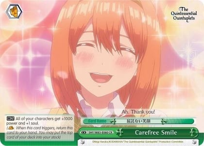 Carefree Smile, The Quintessential Quintuplets 5HY/W83-E060 CR
