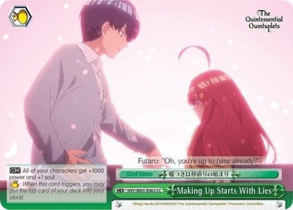 Making Up Starts With Lies, The Quintessential Quintuplets 5HY/W83-E062 CC