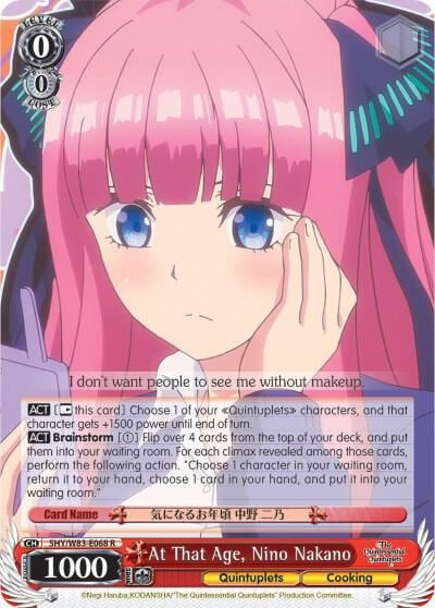 At That Age, Nino Nakano, The Quintessential Quintuplets 5HY/W83-E068 R