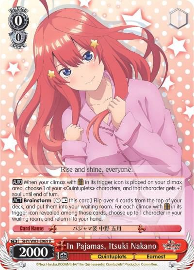 In Pajamas, Itsuki Nakano, The Quintessential Quintuplets 5HY/W83-E069 R
