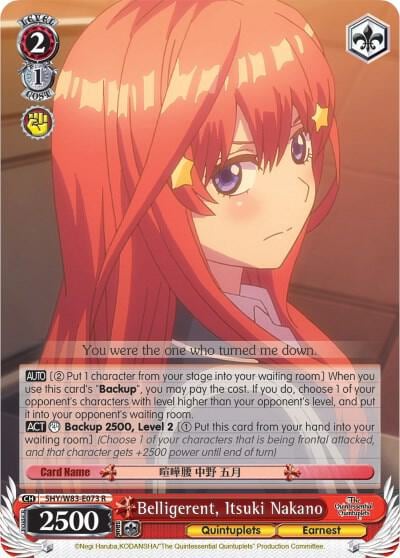 Belligerent, Itsuki Nakano, The Quintessential Quintuplets 5HY/W83-E073 R