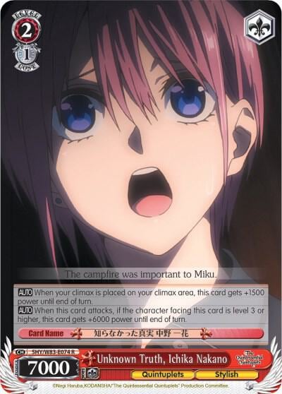 Unknown Truth, Ichika Nakano, The Quintessential Quintuplets 5HY/W83-E074 R