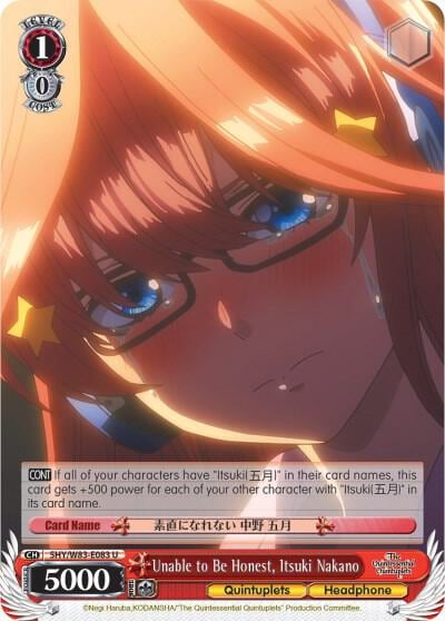 Unable to Be Honest, Itsuki Nakano, The Quintessential Quintuplets 5HY/W83-E083 U