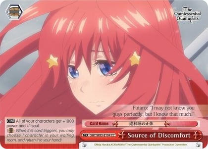 Source of Discomfort, The Quintessential Quintuplets 5HY/W83-E104 CC