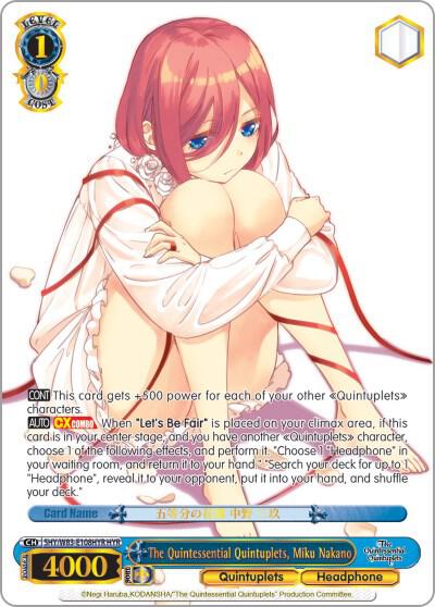 The Quintessential Quintuplets, Miku Nakano (HYR), The Quintessential Quintuplets 5HY/W83-E108HYR HYR