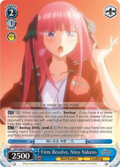 Firm Resolve, Nino Nakano, The Quintessential Quintuplets 5HY/W83-E113 R