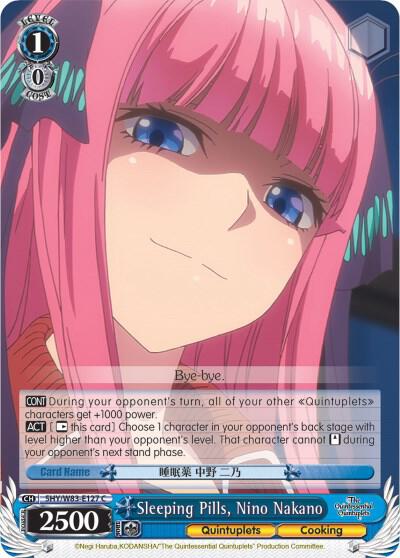Sleeping Pills, Nino Nakano, The Quintessential Quintuplets 5HY/W83-E127 C