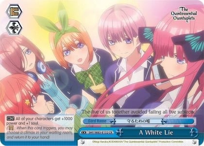 A White Lie, The Quintessential Quintuplets 5HY/W83-E132 CR