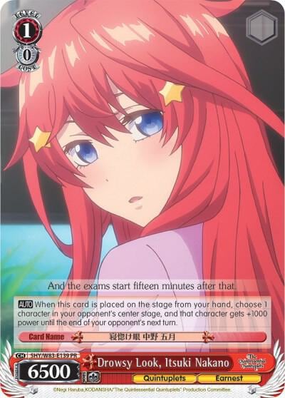 Drowsy Look, Itsuki Nakano, The Quintessential Quintuplets 5HY/W83-E139 PR