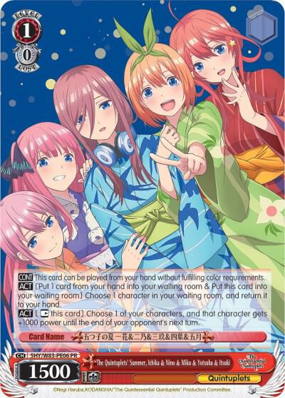 The Quintuplets' Summer, Ichika & Nino & Miku & Yotsuba & Itsuki, The Quintessential Quintuplets 5HY/W83-PE06 PR