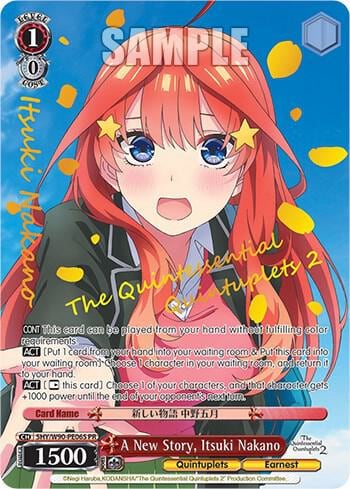 A New Story, Itsuki Nakano (Foil), The Quintessential Quintuplets 2 5HY/W90-PE06S PR