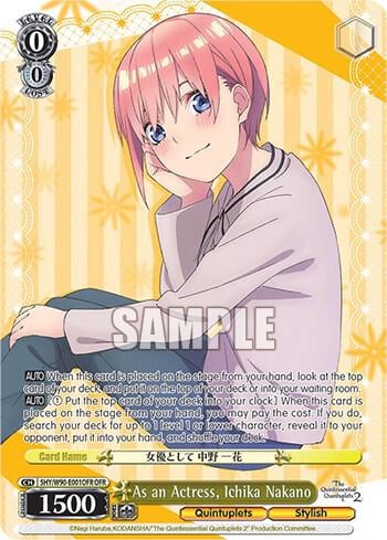 As an Actress, Ichika Nakano (OFR), The Quintessential Quintuplets 2 5HY/W90-E001OFR OFR