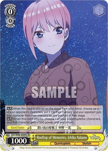 Rooftop of Memories, Ichika Nakano (SR), The Quintessential Quintuplets 2 5HY/W90-E009S SR