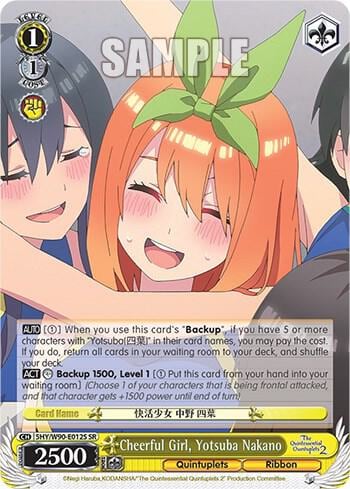 Cheerful Girl, Yotsuba Nakano (SR), The Quintessential Quintuplets 2 5HY/W90-E012S SR