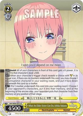 What An Elder Sister Can Do, Ichika Nakano, The Quintessential Quintuplets 2 5HY/W90-E013 U