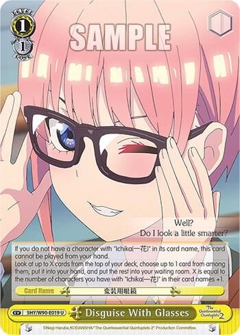 Disguise With Glasses, The Quintessential Quintuplets 2 5HY/W90-E019 U
