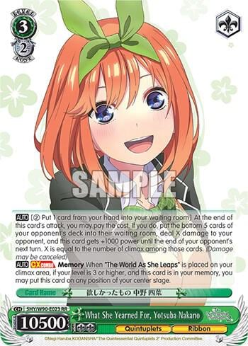 What She Yearned For, Yotsuba Nakano, The Quintessential Quintuplets 2 5HY/W90-E023 RR