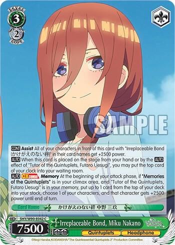 Irreplaceable Bond, Miku Nakano, The Quintessential Quintuplets 2 5HY/W90-E042 C