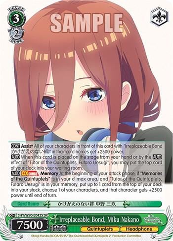Irreplaceable Bond, Miku Nakano (SR), The Quintessential Quintuplets 2 5HY/W90-E042S SR