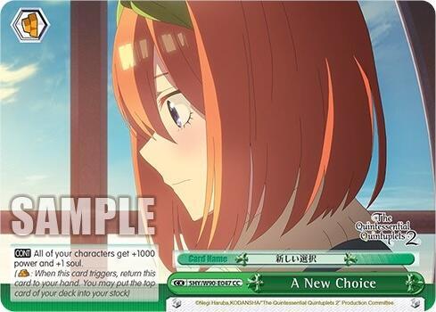 A New Choice, The Quintessential Quintuplets 2 5HY/W90-E047 CC