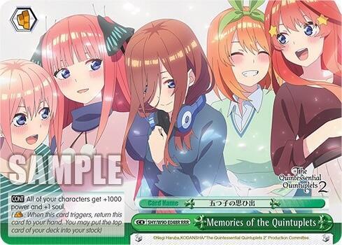 Memories of the Quintuplets (RRR), The Quintessential Quintuplets 2 5HY/W90-E048R RRR