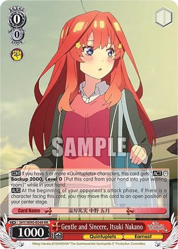 Gentle and Sincere, Itsuki Nakano, The Quintessential Quintuplets 2 5HY/W90-E049 RR