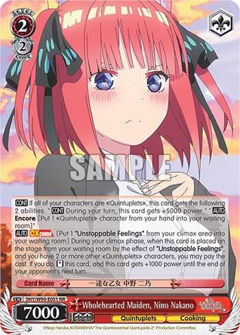 Wholehearted Maiden, Nino Nakano, The Quintessential Quintuplets 2 5HY/W90-E051 RR