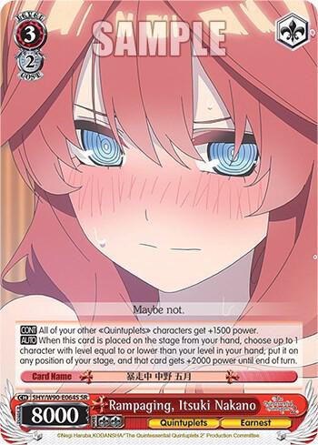 Rampaging, Itsuki Nakano (SR), The Quintessential Quintuplets 2 5HY/W90-E064S SR