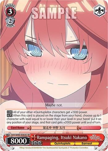 Rampaging, Itsuki Nakano (SR), The Quintessential Quintuplets 2 5HY/W90-E064S SR