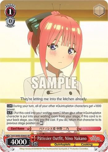 Patissier Outfit, Nino Nakano (SR), The Quintessential Quintuplets 2 5HY/W90-E066S SR