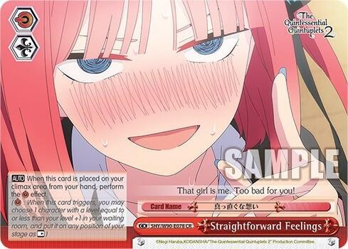 Straightforward Feelings, The Quintessential Quintuplets 2 5HY/W90-E078 CR