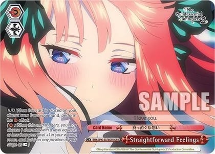 Straightforward Feelings (OFR), The Quintessential Quintuplets 2 5HY/W90-E078OFR OFR