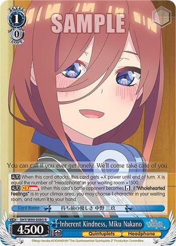 Inherent Kindness, Miku Nakano, The Quintessential Quintuplets 2 5HY/W90-E085 R