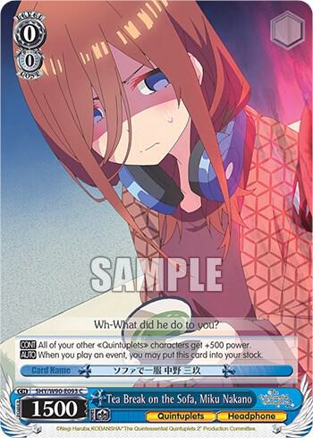 Tea Break on the Sofa, Miku Nakano, The Quintessential Quintuplets 2 5HY/W90-E093 C