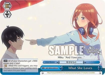 What She Loves, The Quintessential Quintuplets 2 5HY/W90-E099 CR